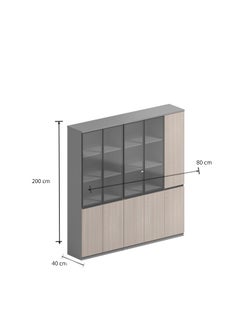Neo Front Neo Front Office High Cabinet Modern Storage Cabinet for Office, Conference Room, and Home Use SM-WG0840  - Image 1