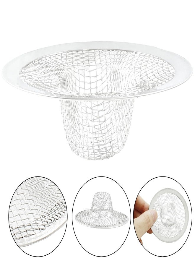 Cionyce 4 Pack Mesh Sink Drain Strainer 2.8 Inch Basket Filter Trap Stainless Steel Basin Floor Drain for Kitchen, Bathroom - Image 2