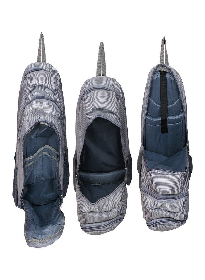 POLO CLASS Fabric 25 Liters Grey School Bag (BNB-PC25) - Image 4