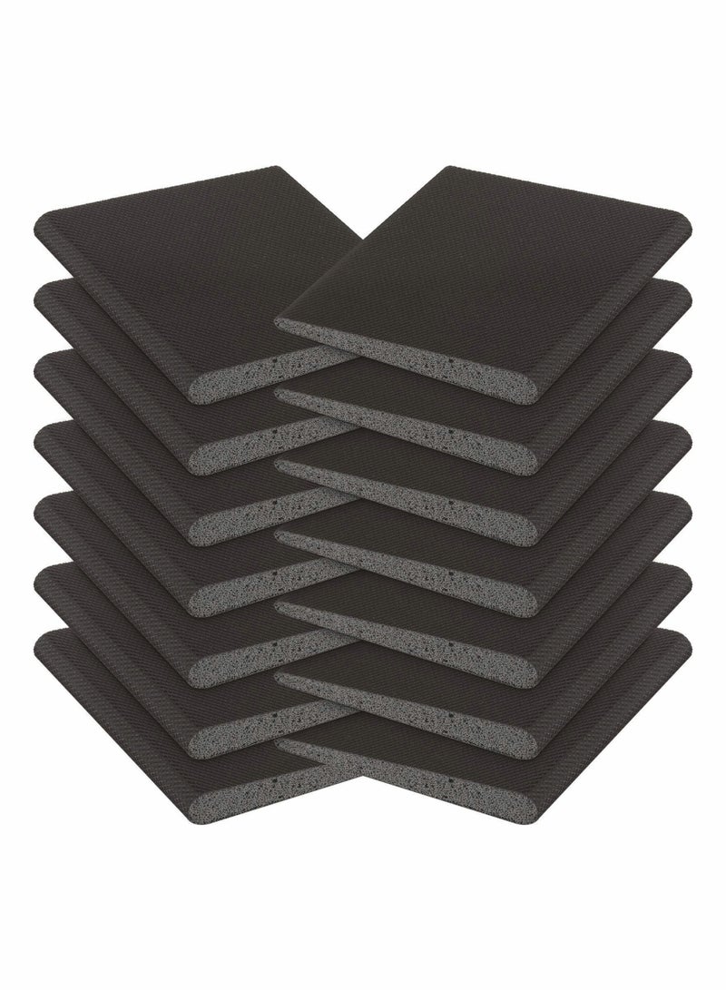 Y&D 14 Pieces Door Corner Seal Exterior Jamb Frame Draft Stopper with Adhesive for Weather Stripping and Protection Foam (Black)  - Image 1