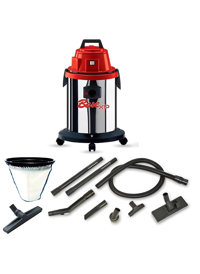 Trust - Base xp 315 Water and dust suction vacuum cleaners, 1 motor - 100% Italian * Water and dust suction * Heavy duty service for homes and offices * Power: 1500 watts * Capacity: 23 liters - stainless steel There is maintenance, warranty and spare parts - Image 1