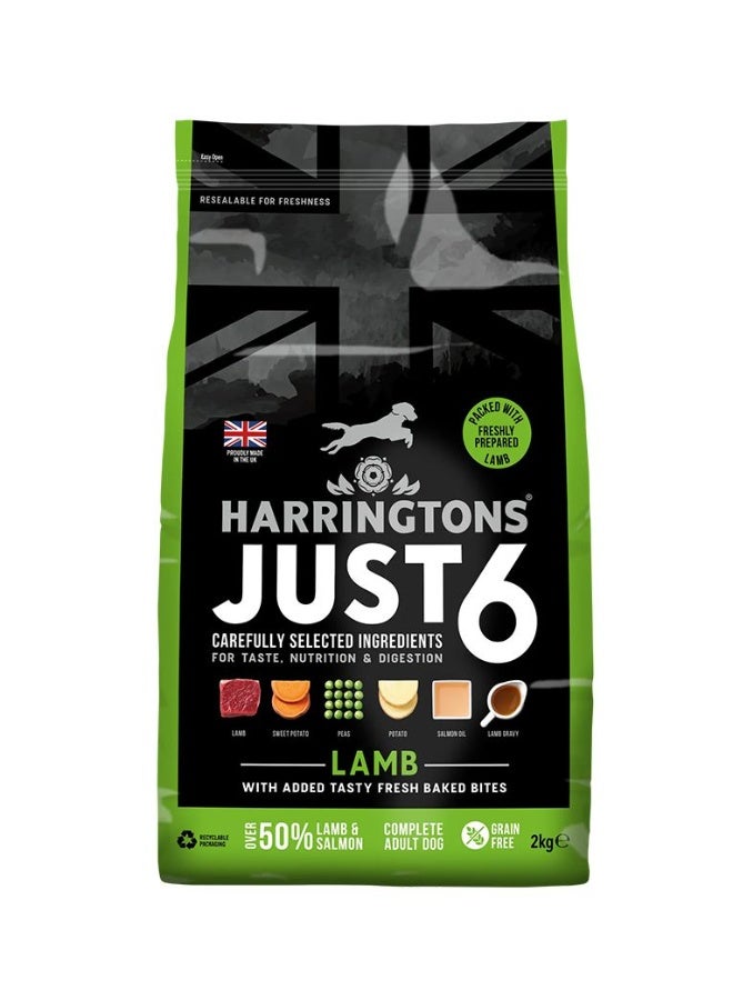 Harringtons Just 6 Lamb Grain Free Adult Dry Dog Food - Image 1