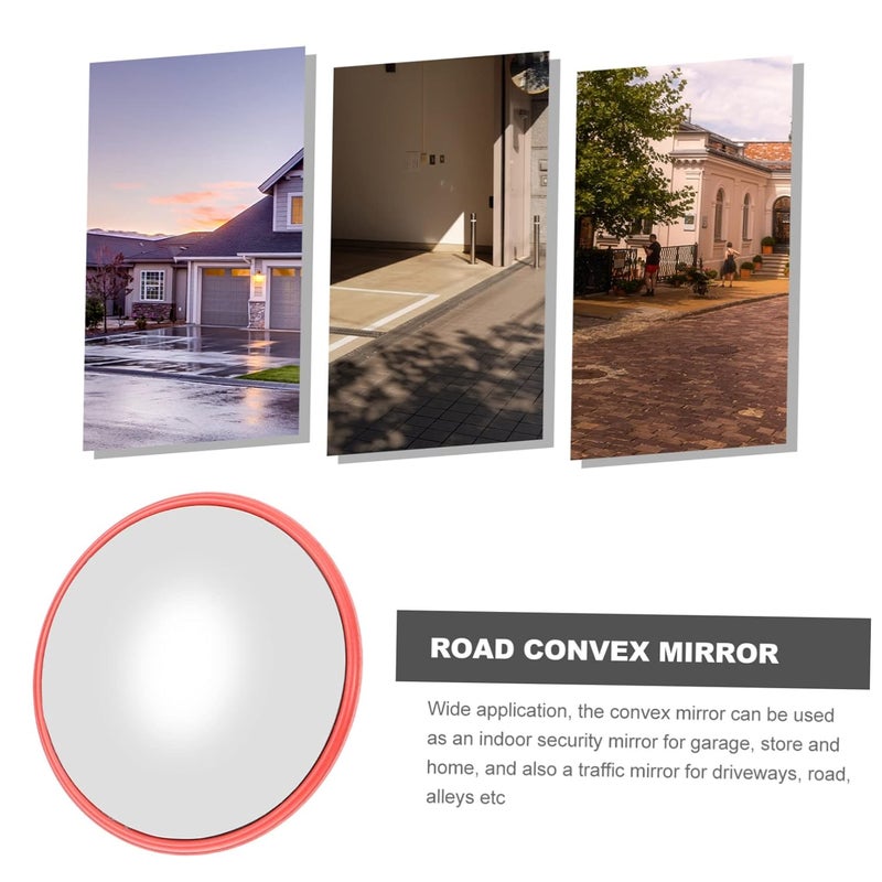 Convex Traffic Mirror for Indoor and Outdoor Use for Garages Driveways and Blind Spots Shatterproof Design for Enhanced Visibility and Safety - Image 5