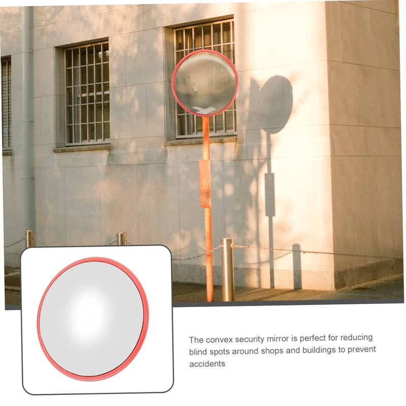 Convex Traffic Mirror for Indoor and Outdoor Use for Garages Driveways and Blind Spots Shatterproof Design for Enhanced Visibility and Safety - Image 2