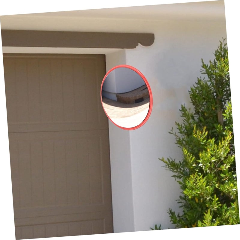 Convex Traffic Mirror for Indoor and Outdoor Use for Garages Driveways and Blind Spots Shatterproof Design for Enhanced Visibility and Safety - Image 4