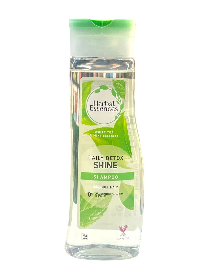 Herbal Essences Daily Detox Shine White Tea and Mint Shampoo, 400 ml - Image 1