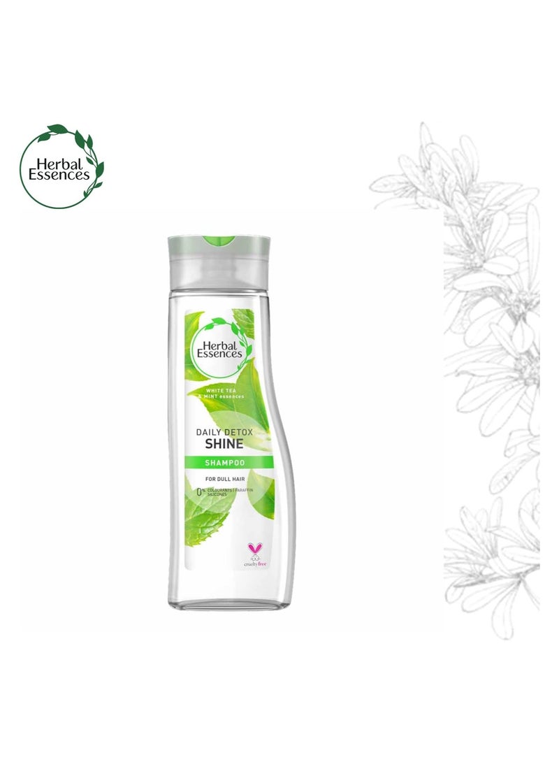 Herbal Essences Daily Detox Shine White Tea and Mint Shampoo, 400 ml - Image 4