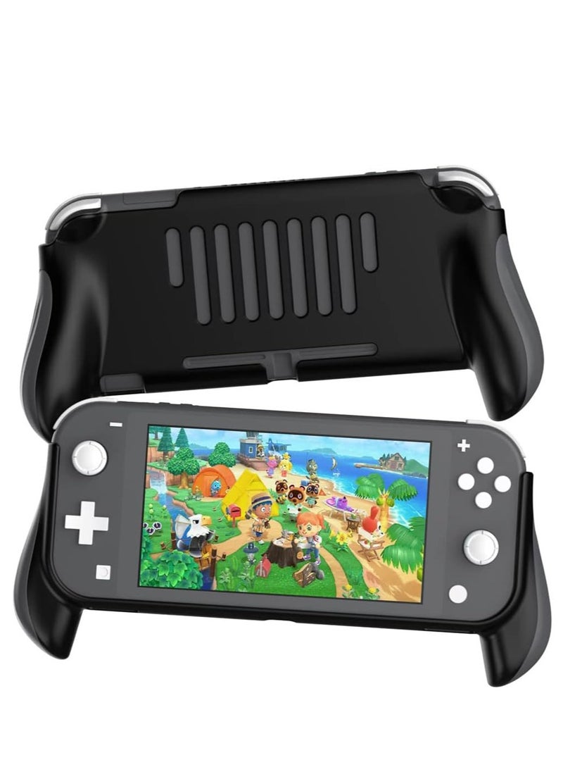 Generic - Grip Case For Nintendo Switch Lite Switch Lite Hand Grips Handles Ergonomic Protective Case Accessories Compatible With Nintendo Switch Lite (Black) - Image 1