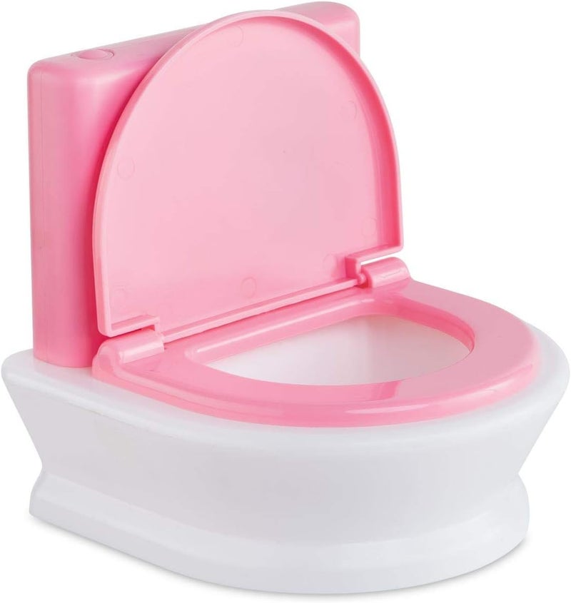 Corolle Realistic and Interactive Potty Training Doll for Girls with Flushing Toilet Sound - Educational Potty Toys for Toddlers - Corolle Baby Doll Accessories Toy Toilet - Image 5