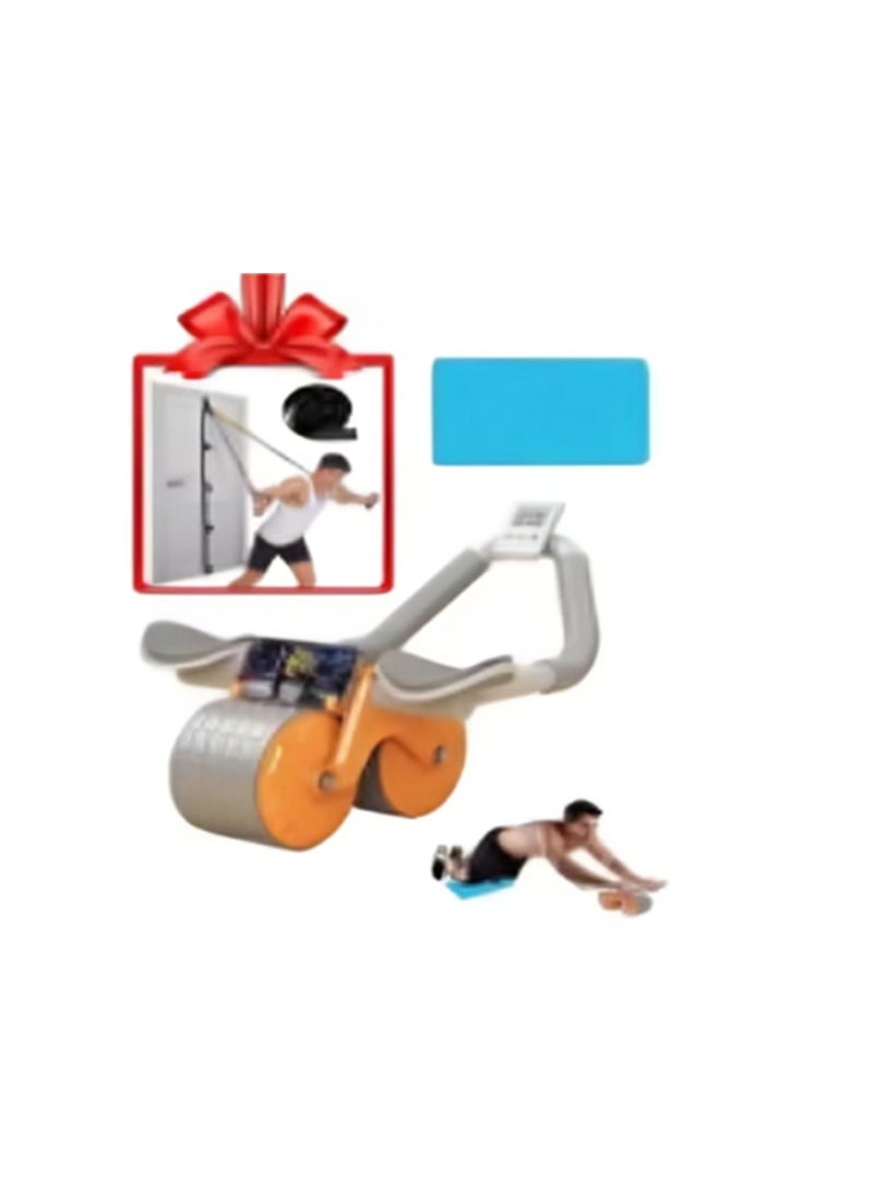 Relax Smart Smart Abdominal Roller with Elbow Support, LED Timing Display, and Mobile Holder – Includes Free Resistance Rope for Full-Body Workout - Image 1