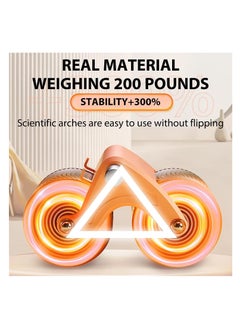 Relax Smart Abdominal rotating roller with elbow support timing screen and mobile holder with a gift of a resistance rope  - Image 4