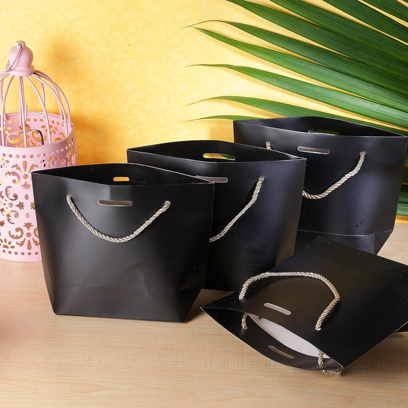 Chocozone Pack of 6 Paper Bags for Return Gifts Return Gift Bags for Kids Birthday Graduation Party (21cm*27cm) - Image 1