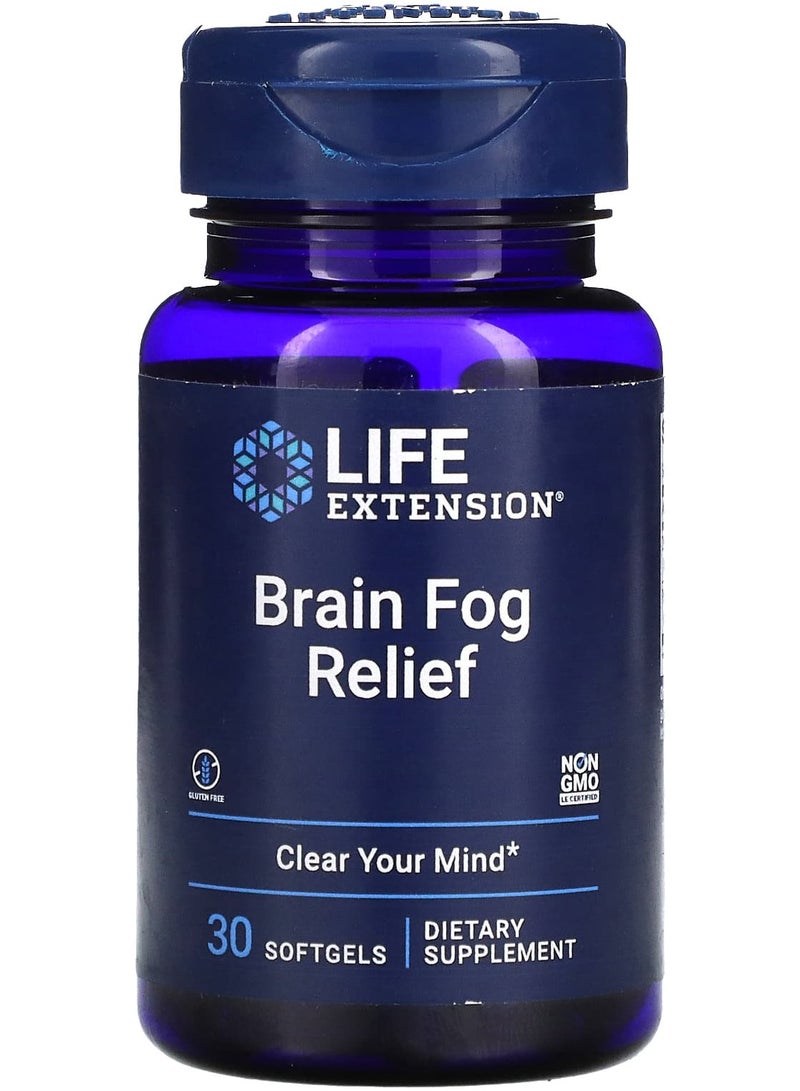 Life Extension Brain Fog Relief, 30 Softgels