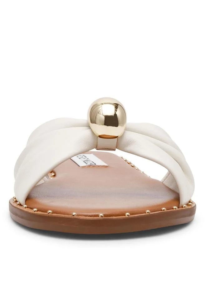 Steve Madden  Dipsy-Cn White Women's Flat-Casual Sandals for Women | Best Price UAE