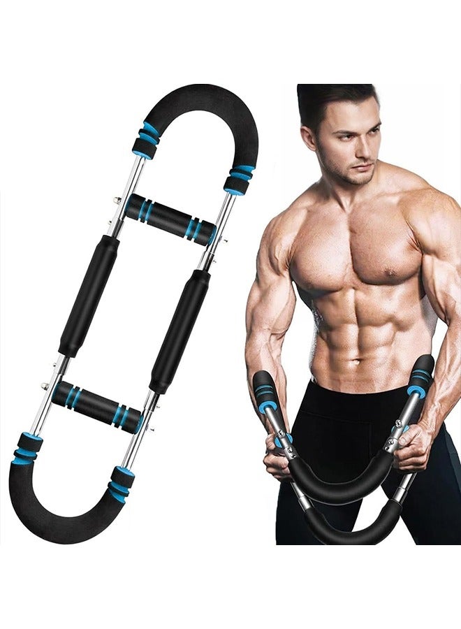 Generic Twister Arm Trainer, 40–100lbs Adjustable Twister Arm Exerciser, Chest Expander, Chest Workout Equipment, Arm Trainer, Thigh Master Trainer, Portable Power Twister Bar, Detachable Fitness Equipment for Fitness Enthusiasts, Athletes  - Image 1