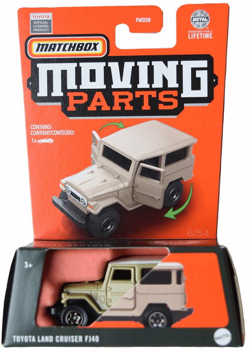 Matchbox Toyota Land Cruiser FJ40 Moving Parts tan - Image 2