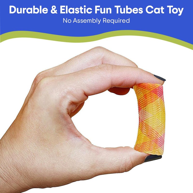 SPOT Kitty Fun Tubes Cat Toy | Bouncy Cat Toy with Catnip Inside for Cats and Kittens to Bite, Swat and Chase | Interactive Cat Toy | 3 Pieces - Image 3