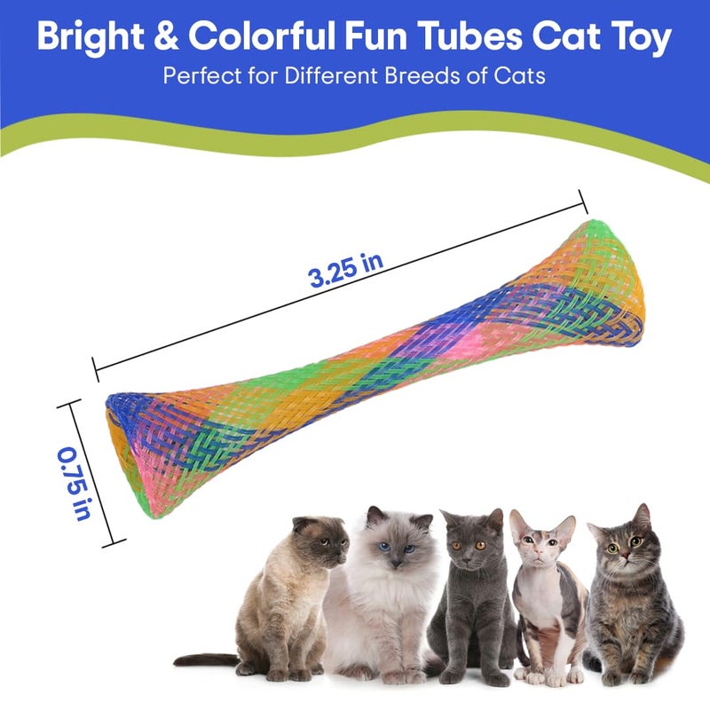SPOT Kitty Fun Tubes Cat Toy | Bouncy Cat Toy with Catnip Inside for Cats and Kittens to Bite, Swat and Chase | Interactive Cat Toy | 3 Pieces - Image 5