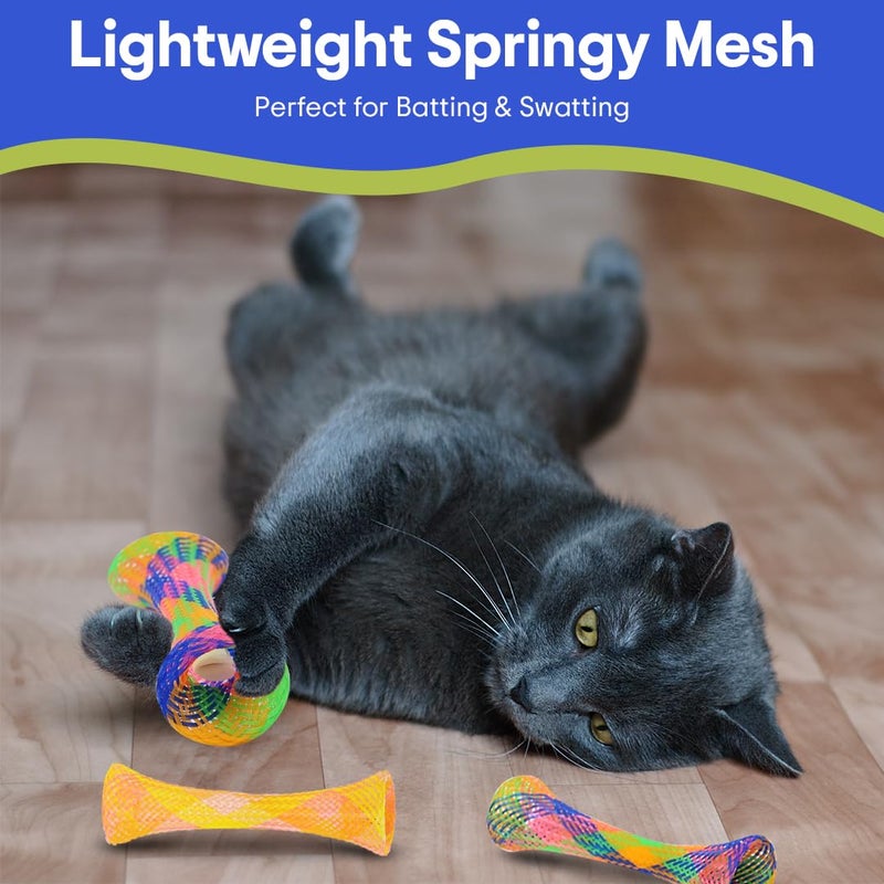 SPOT Kitty Fun Tubes Cat Toy | Bouncy Cat Toy with Catnip Inside for Cats and Kittens to Bite, Swat and Chase | Interactive Cat Toy | 3 Pieces - Image 4