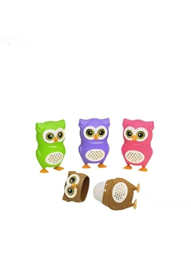 Zhengda Sharpener & Eraser - Owl - Purple - Image 2