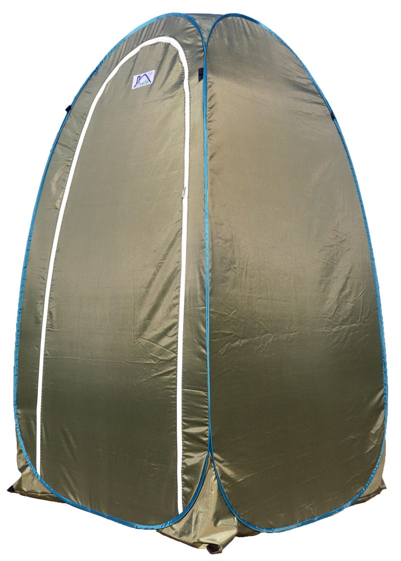 HOMECUTE Polyester Foldable Portable Pop-Up Cloth Changing Tent Or Toilet Tent For Camping Hiking And Picnic Length:84 Cm/2.7 Ft X Width: 84 Cm/2.7 Ft X Height:168 Cm/5.5 Ft. (Green), 1 Person - Image 1