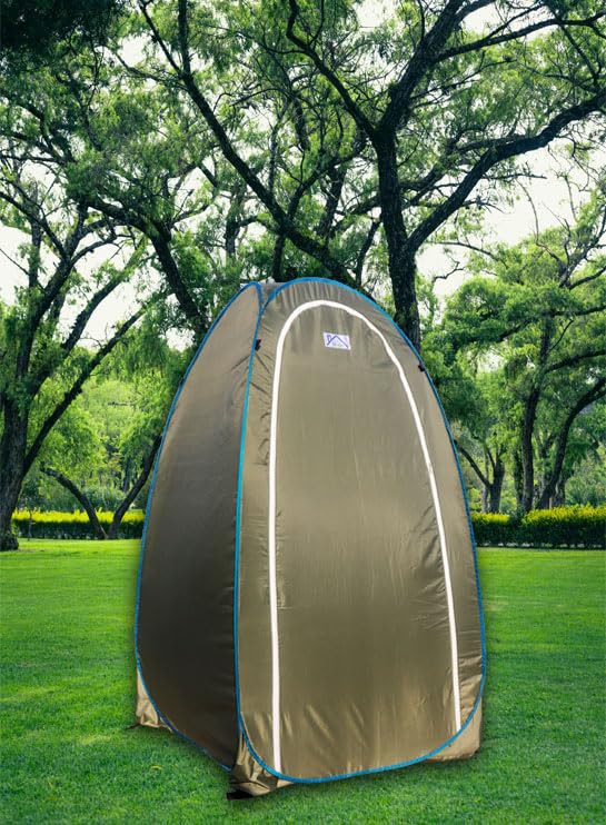 HOMECUTE Polyester Foldable Portable Pop-Up Cloth Changing Tent Or Toilet Tent For Camping Hiking And Picnic Length:84 Cm/2.7 Ft X Width: 84 Cm/2.7 Ft X Height:168 Cm/5.5 Ft. (Green), 1 Person - Image 3