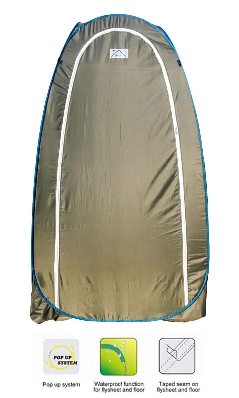 HOMECUTE Polyester Foldable Portable Pop-Up Cloth Changing Tent Or Toilet Tent For Camping Hiking And Picnic Length:84 Cm/2.7 Ft X Width: 84 Cm/2.7 Ft X Height:168 Cm/5.5 Ft. (Green), 1 Person - Image 4