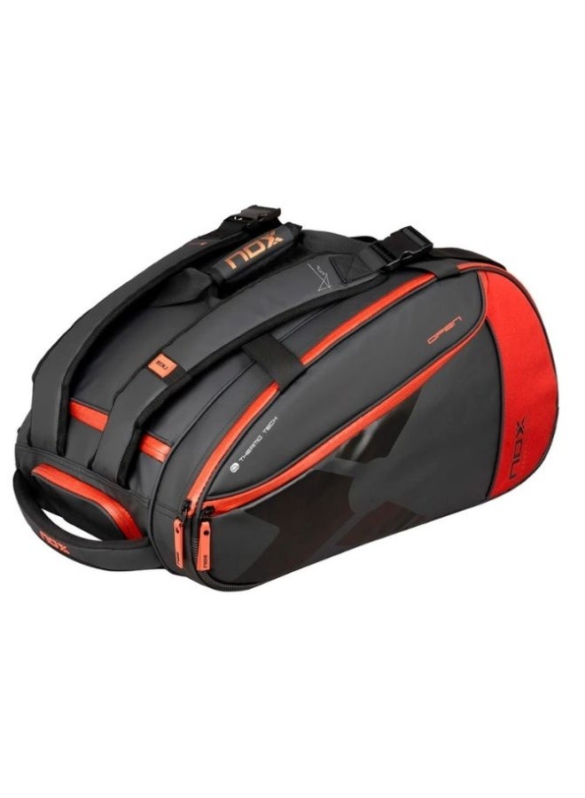 NOX حقيبة باديل نوكس لكسري أوبن سلسلة سوداء وحمراء - Image 1