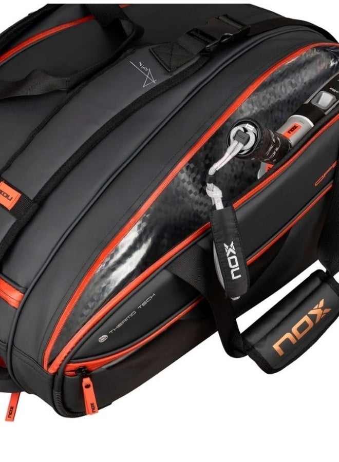 NOX حقيبة باديل نوكس لكسري أوبن سلسلة سوداء وحمراء - Image 2