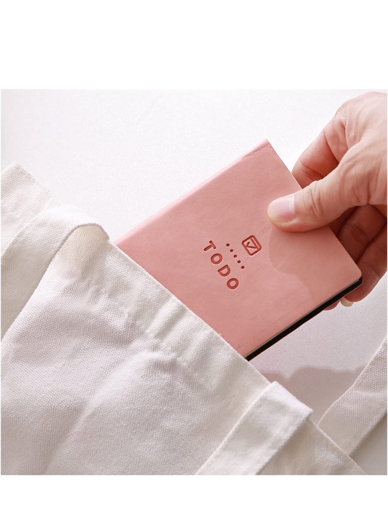 Generic - Pocket To Do List Notebook Set 2 Pcs 196 Pages Soft Leather Checklists Perfect for Students Daily Planning Sky Blue Pink - Image 1