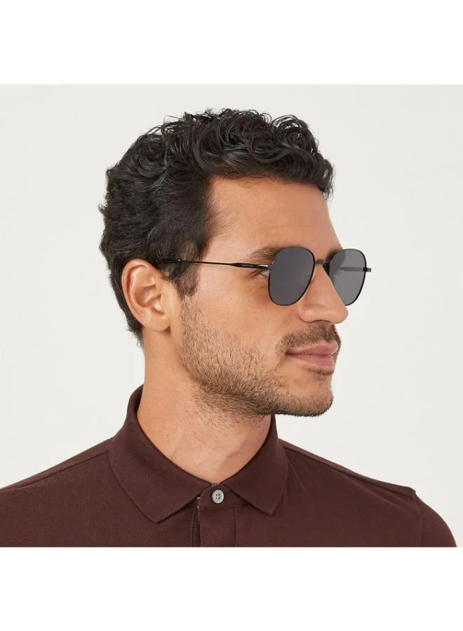 30Sundays BOUND Men Black Sunglasses - Frame Material: Metal - Lens Color: Black- Frame Color: Black - Full Rim