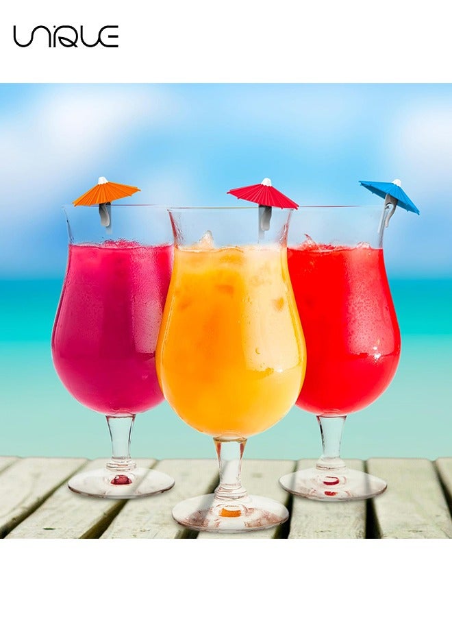 Unique Set of 6,Umbrella Drink Markers,Colorful Silicone Umbrellas to Keep Track of Your Drink,For Drink Glass Party Wedding Beach Brithday Kids Family  - Image 4