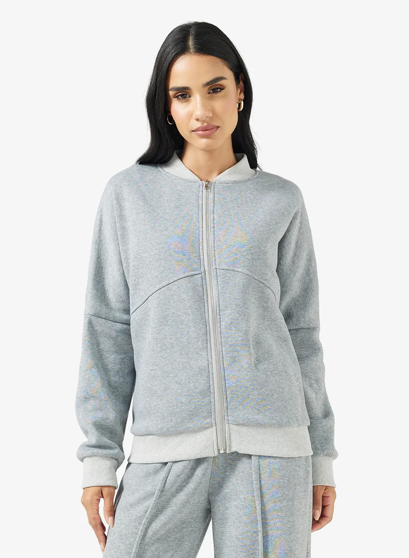 Ginger Basics Oversize Zip Up Fleece Tracksuit
