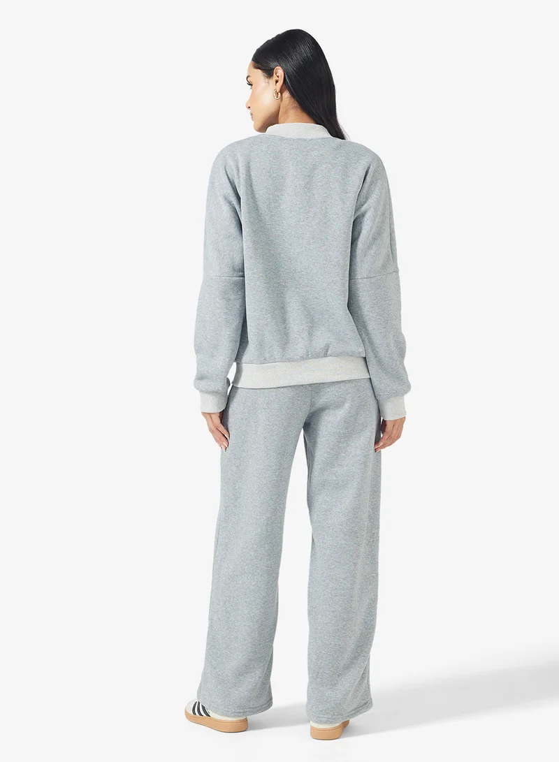 Ginger Basics Oversize Zip Up Fleece Tracksuit