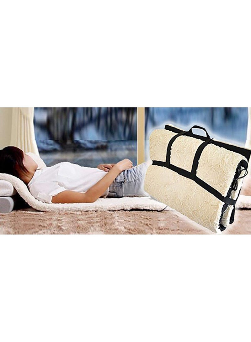 Generic Polychem Folding Back Leg Waist Full Body Electric Massage Mattress Health Care Multifunctional Chair Blanket Bed Back Massager - Image 2
