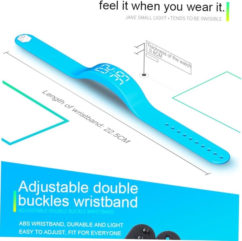 Blue Smart Fitness Watch with Activity Tracker Step Counter Calorie Monitor Water Resistant - Image 5