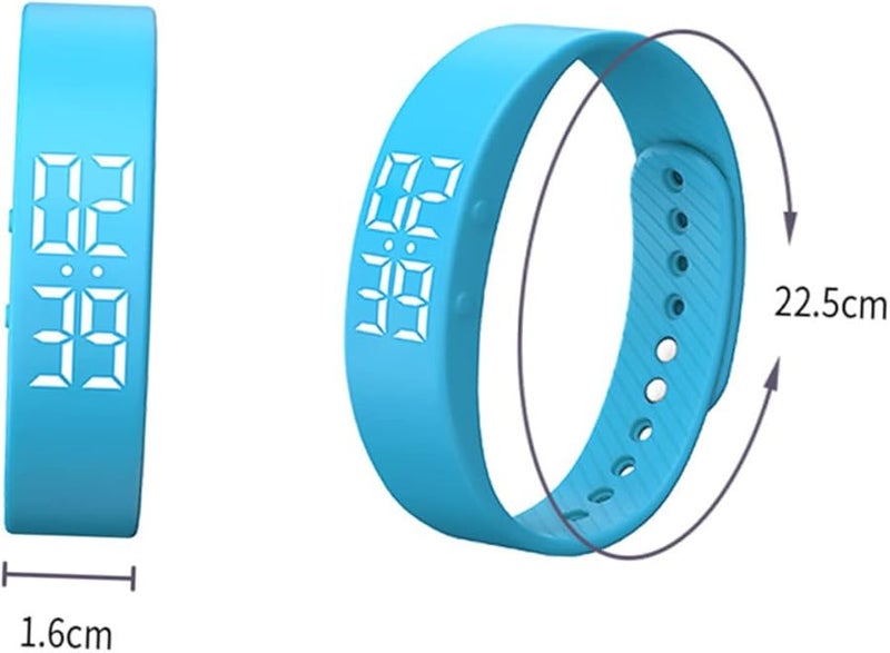 Blue Smart Fitness Watch with Activity Tracker Step Counter Calorie Monitor Water Resistant - Image 2