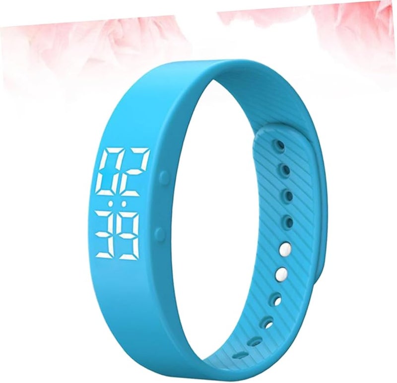Blue Smart Fitness Watch with Activity Tracker Step Counter Calorie Monitor Water Resistant - Image 3