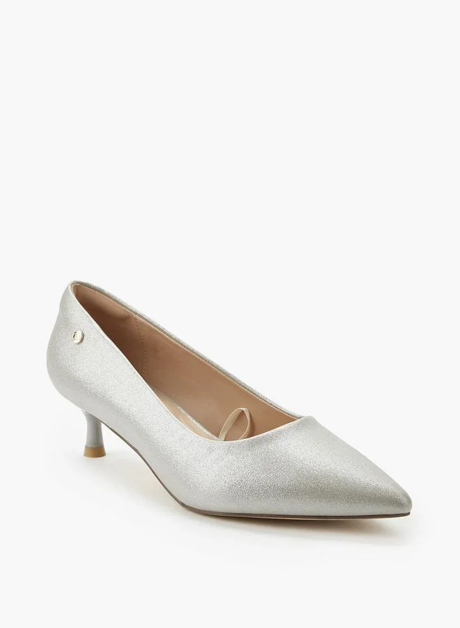 Celeste SILVER Women Kitten Heel Pumps for Women | Best Price UAE