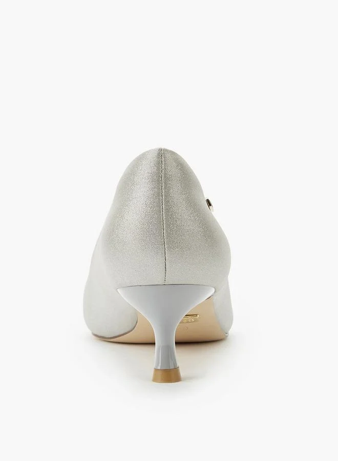 Celeste SILVER Women Kitten Heel Pumps for Women | Best Price UAE