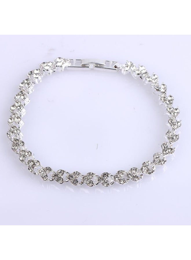 Generic Magnetic Therapy Bracelet Beads Health Care Weight Loss Jewelry Women'S Crystal 