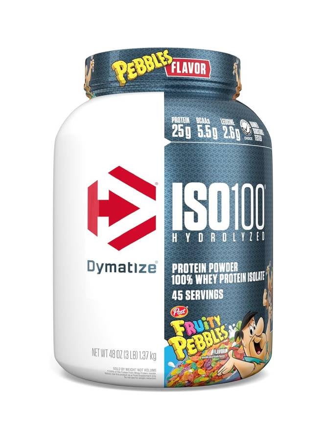 ديماتيز بروتين ISO 100 3 رطل حصى فاكهي - 1.37 كجم - Image 1