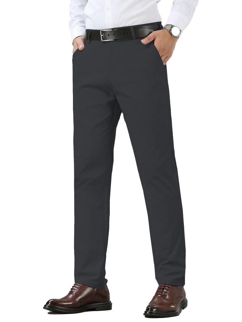 TAGDO® Men's Cotton Casual Trouser |Trousers for Man |Formal Pant for Man |Cotton Pants for Men (Trouser-2042-Dark Grey-36) - Image 5