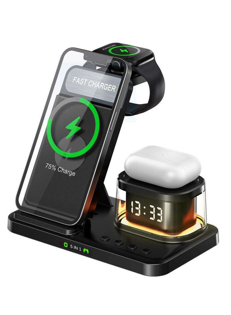 5 In 1 Wireless Charger For Apple Watch/Airpods Pro/iphone Charging Dock Station For Other Qi Phones Earphones And Watches - Image 1