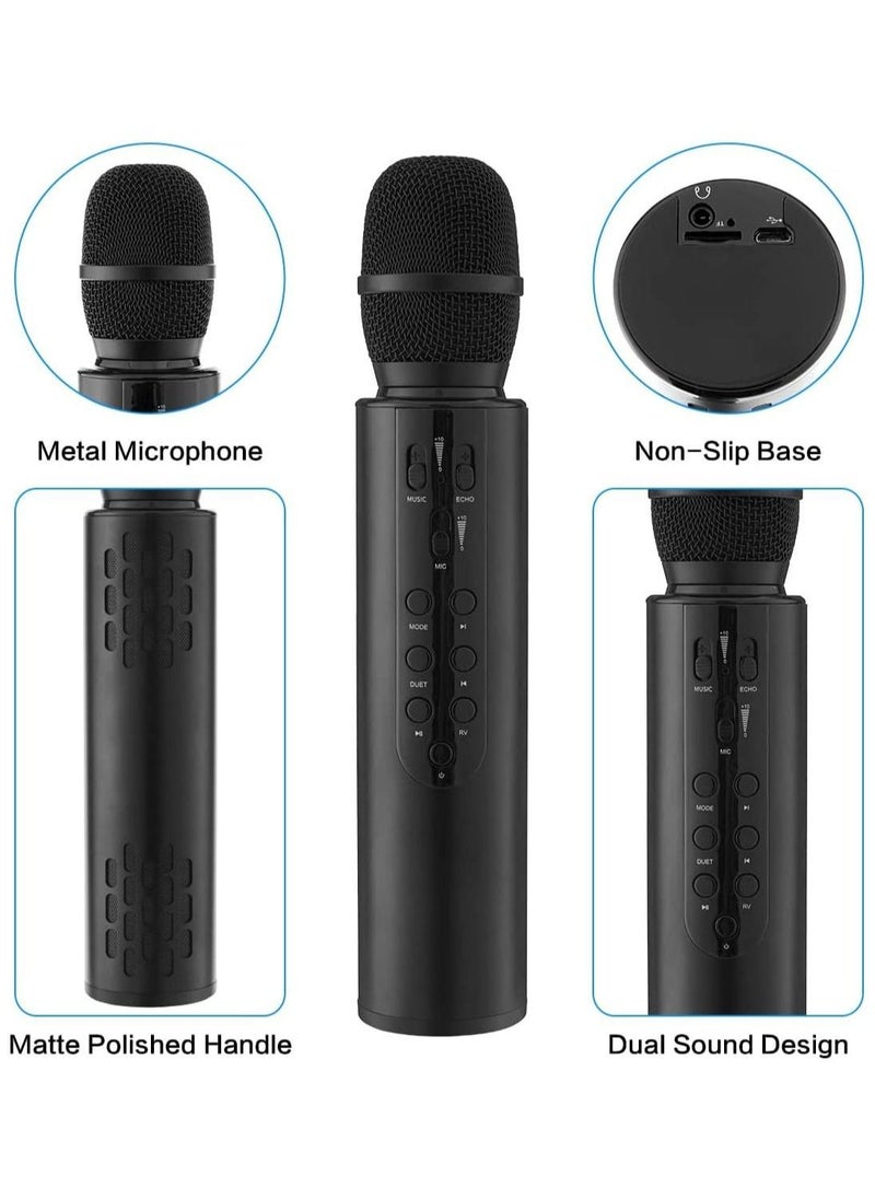 Wireless Handheld Bluetooth Speaker Mic Karaoke, Portable Mic for Home KTV Player. Compatible with Android & iOS Devices. Perfect for Parties, Singing, and Meetings.