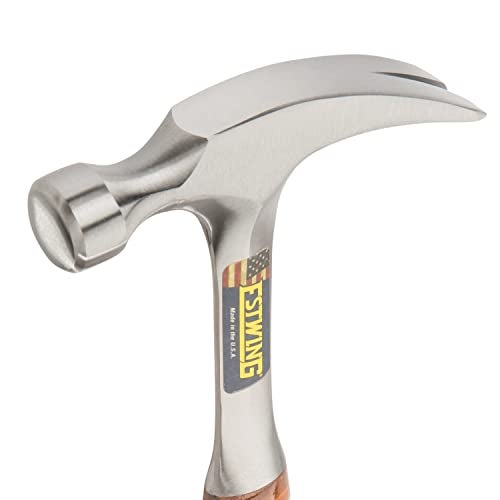 ESTWING Hammer - 12 oz Straight Rip Claw with Smooth Face & Genuine Leather Grip - E12S - Image 3