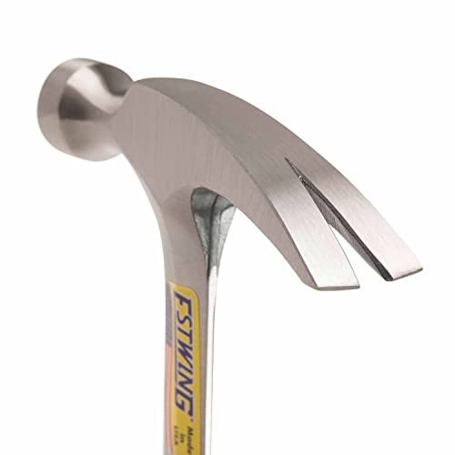 ESTWING Hammer - 12 oz Straight Rip Claw with Smooth Face & Genuine Leather Grip - E12S - Image 4