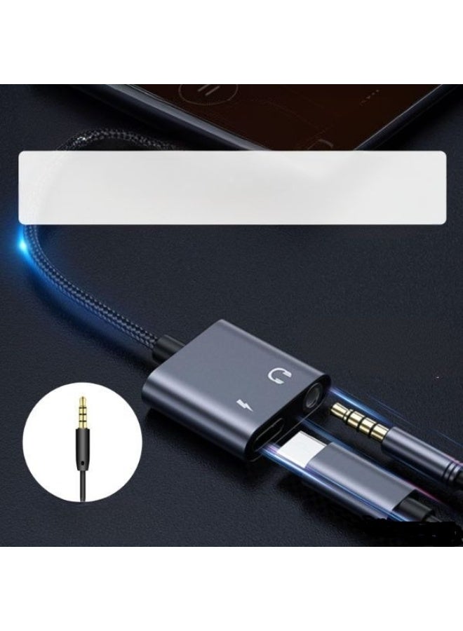 محول USB C إلى مقبس سماعة 3.5 ملم وشحن – محول صوت وشحن 2 في 1 لأجهزة Type-C - Image 5