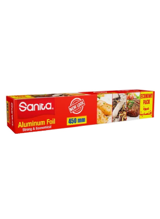 Sanita Strong and Economical Aluminum Foil Silver 9 x 9.2 x 48.5 cm AF13GV4501R11  - Image 1
