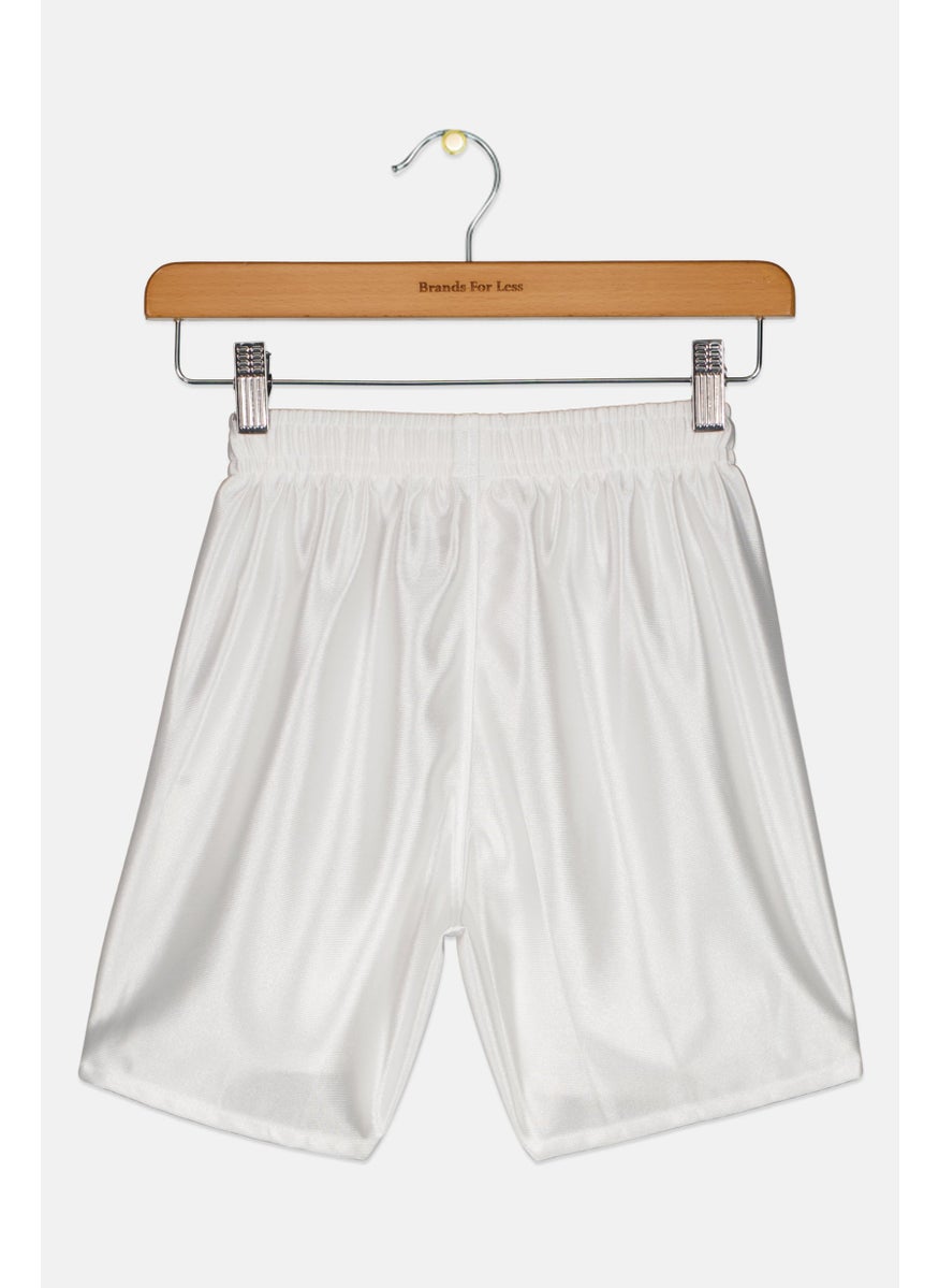 PUMA Kids Girl Sportswear Fit Training Shorts, White  - Image 2